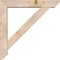 Ekena Millwork Traditional Slat Smooth Bracket w/ Offset Brace, Douglas Fir, 5 1/2"W x 30"D x 30"H BKT0604X30X30TRA06SDF - alternate 3
